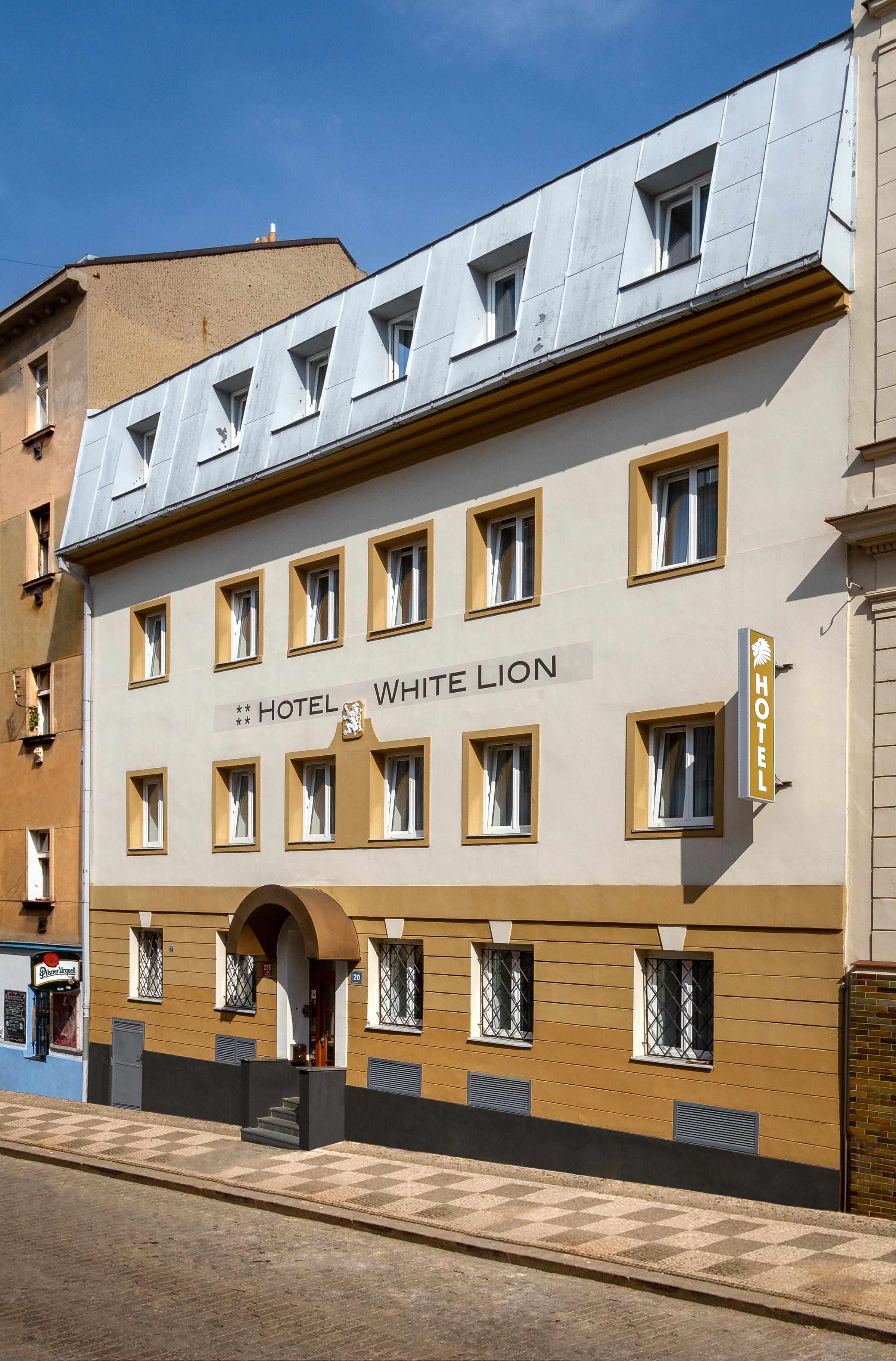 Hotel White Lion Prag Exteriör bild